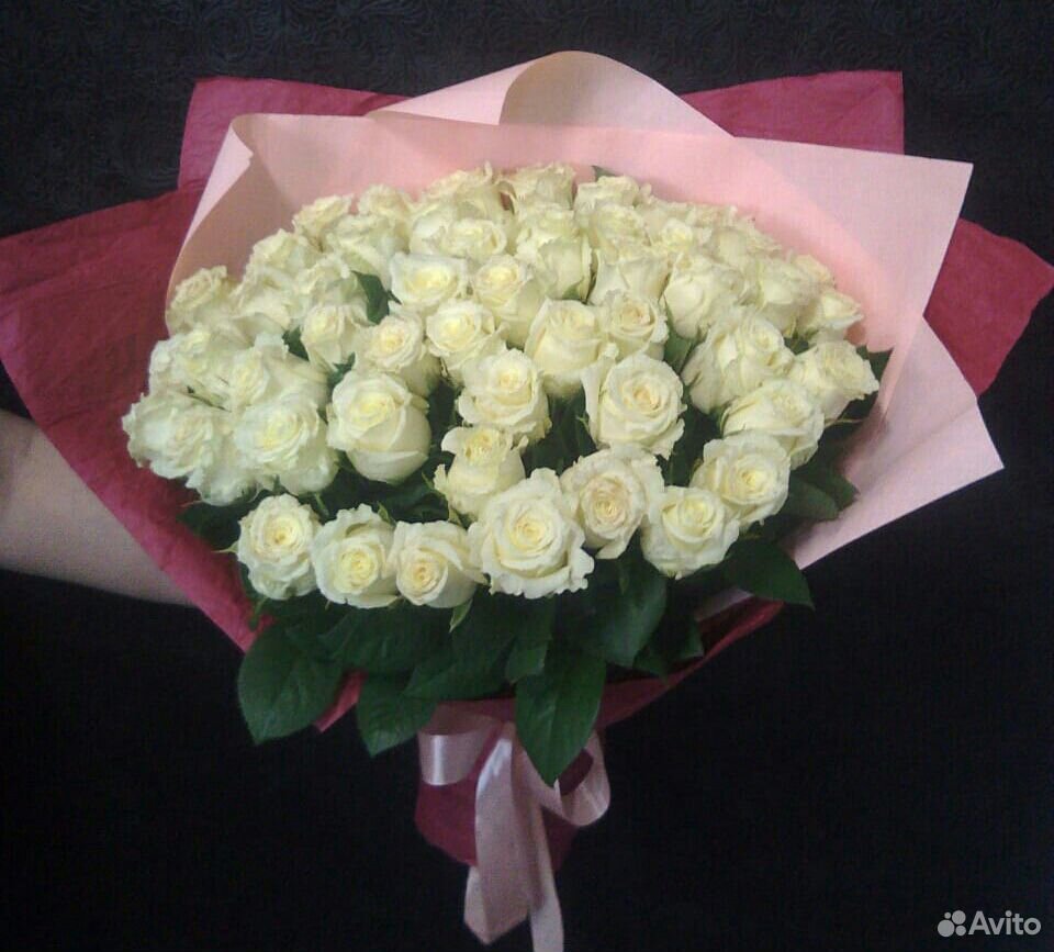 Цветы,51 роза 50см, доставка купить на Зозу.ру - фотография № 1