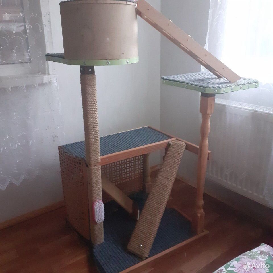 Кошачий домик - когтеточка купить на Зозу.ру - фотография № 2