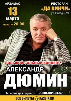 Концерт Александра Дюмина