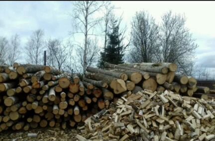 Березовые колотые дрова