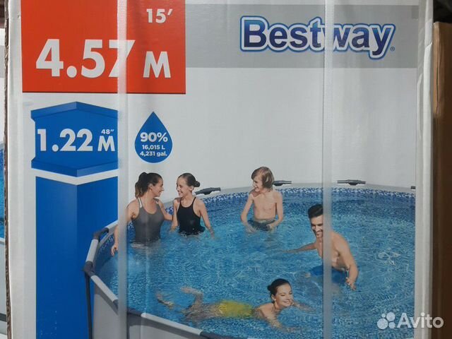 Каркасный бассейн 4.57 на 1.22m