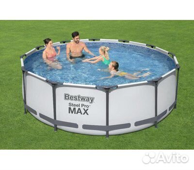 Каркасный бассейн 366х100см лестница+фильтр