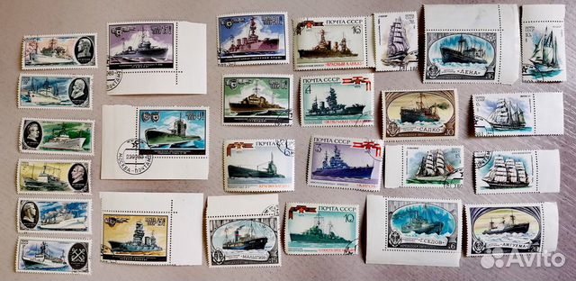 Марки/ Корабли / СССР / 26 штук /Негашеные/Гашеные