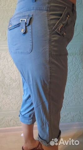 Бриджи джинс-стрейч 56-60 размер