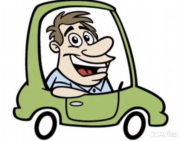 Driving cartoon