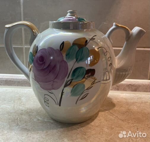 Чайники большие фарфоровые заварочные СССР, Дулёво