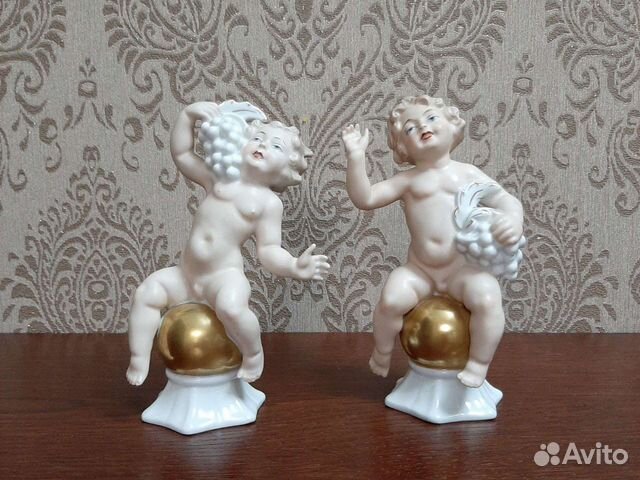 Фарфоровые статуэткиПутти,Валлендорф