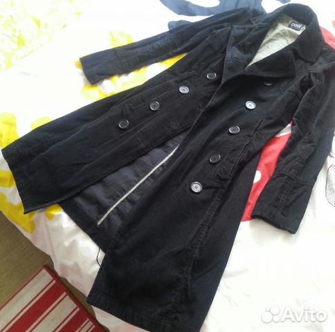 Вельветовый плащ черный Вельветовый плащ черный