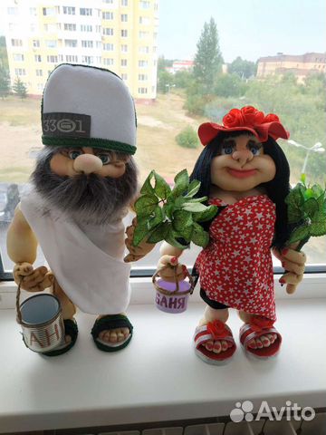 Домовые банщики (раздеваются) 45 см