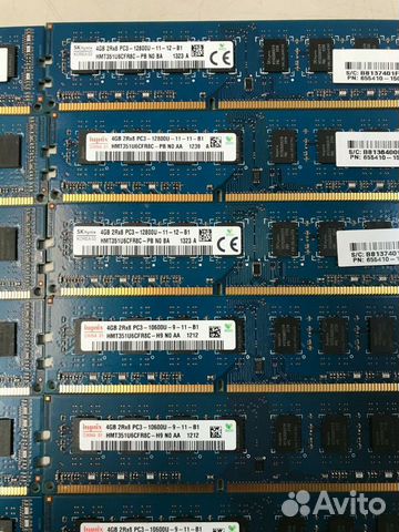 DDR3 8GB 4GB 2GB 1333/1600MHz (кол-во)