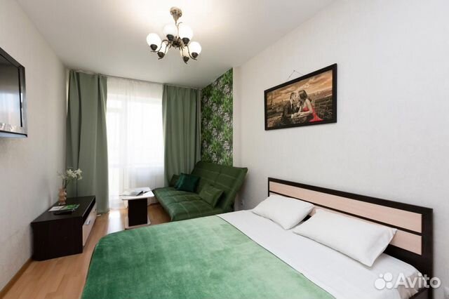 

1-к. квартира, 44 м², 2 кровати