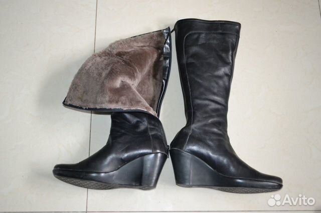 Зимние кожаные сапоги на нат. меху Pakerson