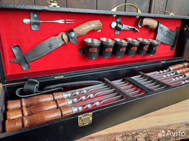 Подарочный набор шампуров 8шт. Кизляр