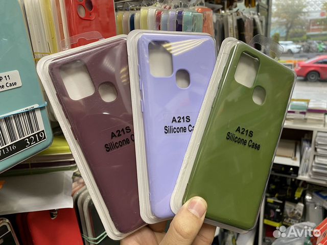 Чехол Silicone Case для Samsung A21s