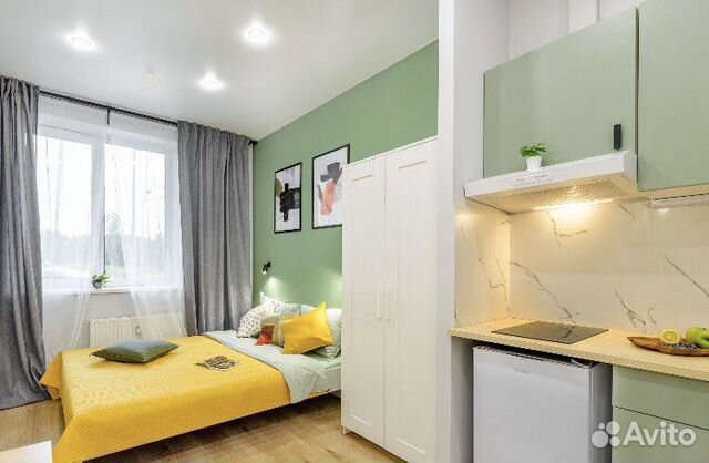 

Квартира-студия, 18 м², 1 кровать