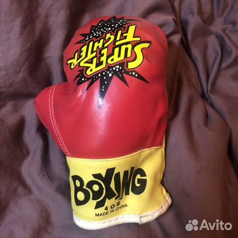 Боксерские перчатки детские возраст 6-8 лет