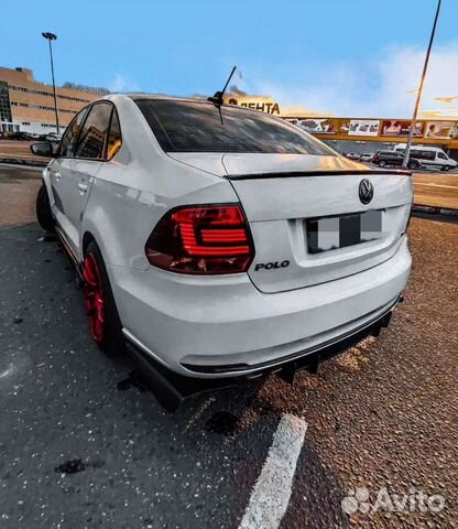 VW polo GT Поло Седан лип спойлер polo sedan