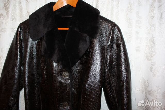 Дубленка новая (ярлычки срезаны) р.46 Дубленка новая (ярлычки срезаны) р.46