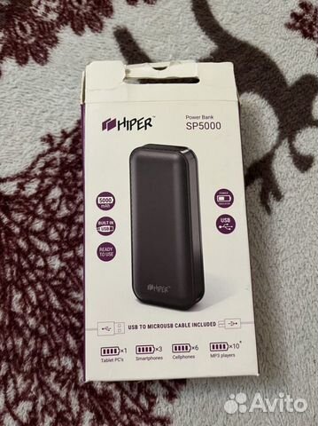 Мобильный аккумулятор PowerBank hiper SP5000 Black