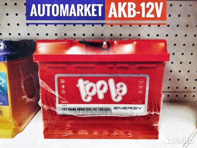 Аккумулятор Topla 60Ah 600A новый
