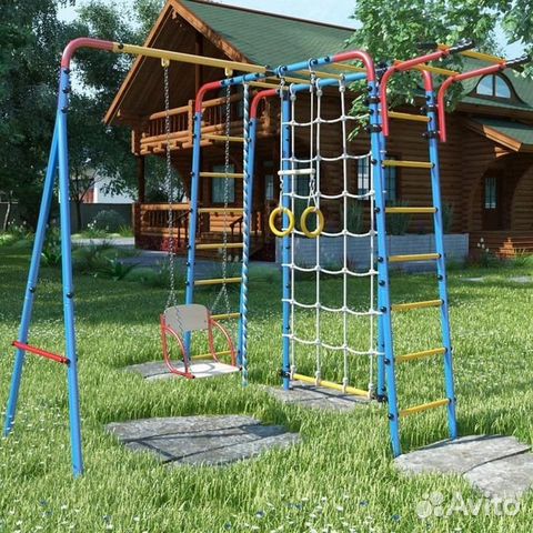 Купить Уличный Дачник Атлет с сеткой для лазания