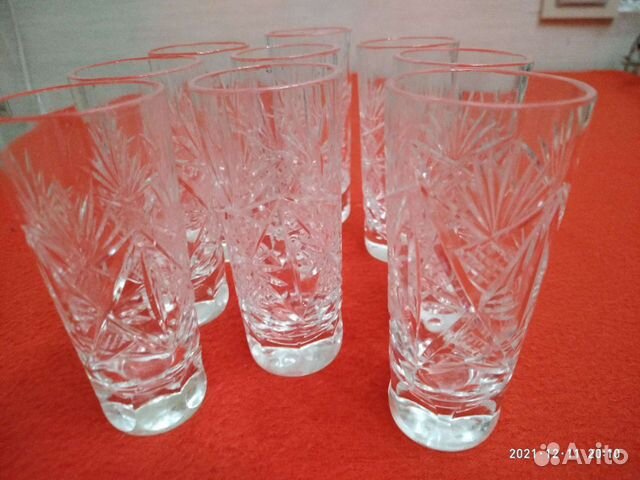 Рюмки хрустальные 15 шт