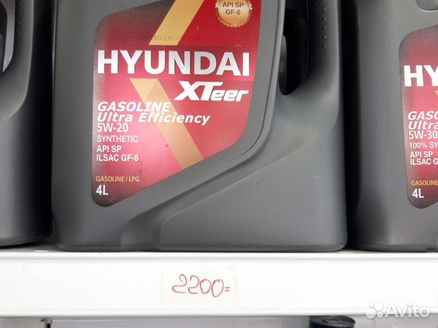 Масло моторное hyundai 5W20, 4л п/син