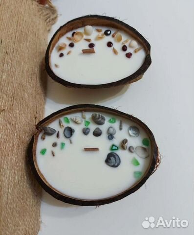 Свеча в кокосе