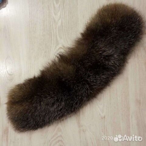Воротник меховой съемный