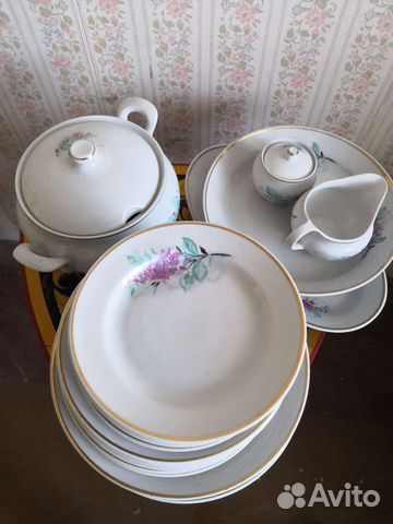 Набор столовой посуды фарфор СССР