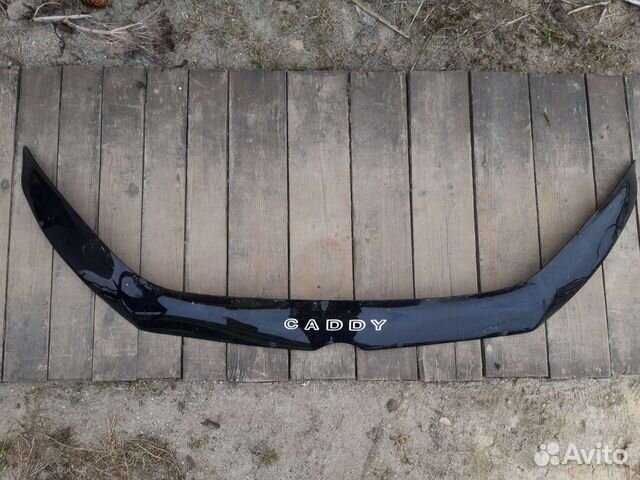 Дефлектор капота (мухобойка) на VW Caddy
