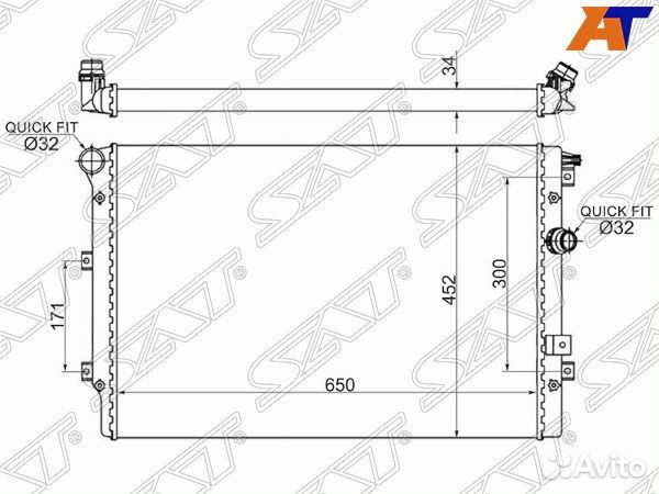 Радиатор seat alhambra