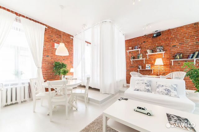 

Квартира-студия, 46 м², 2 кровати