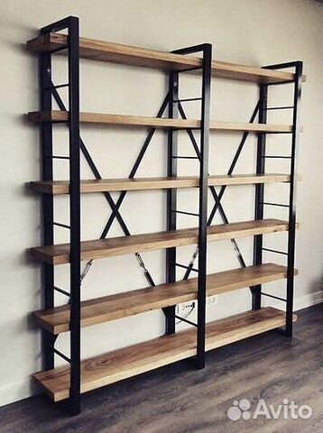 Стеллаж для лофт интерьеров