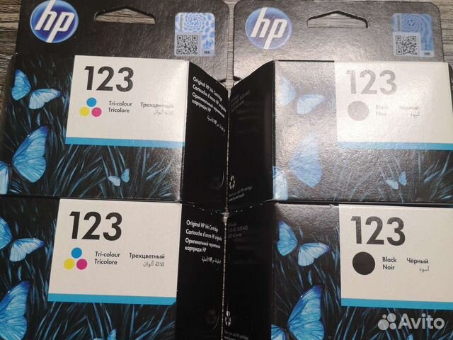 Картриджи hp 123 f6v16ae
