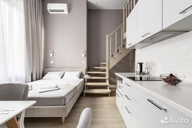 

Квартира-студия, 27 м², 2 кровати