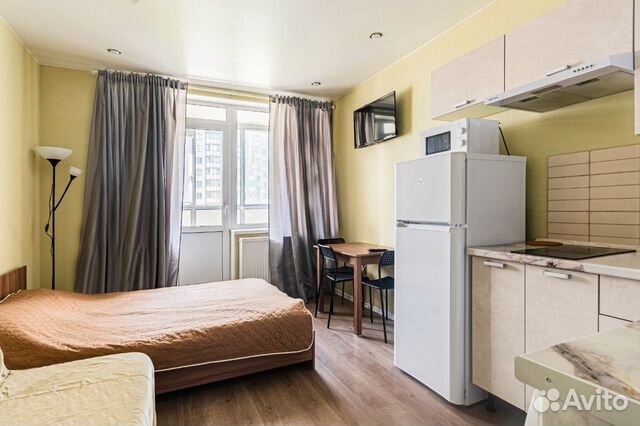 

Квартира-студия, 28 м², 2 кровати