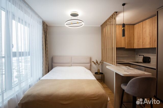 

Квартира-студия, 27 м², 2 кровати