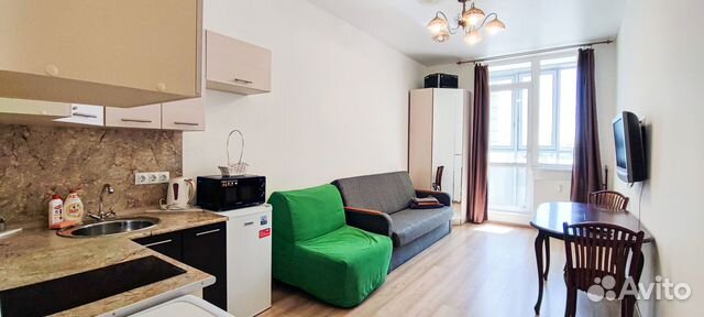 

Квартира-студия, 25 м², 2 кровати