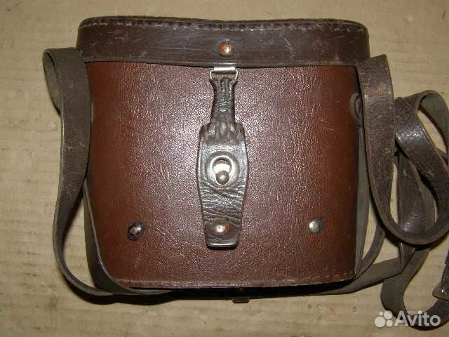 Футляр для бинокля послевоенный (кожа). СССР