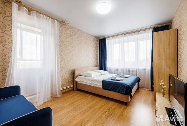 

1-к. квартира, 42 м², 2 кровати