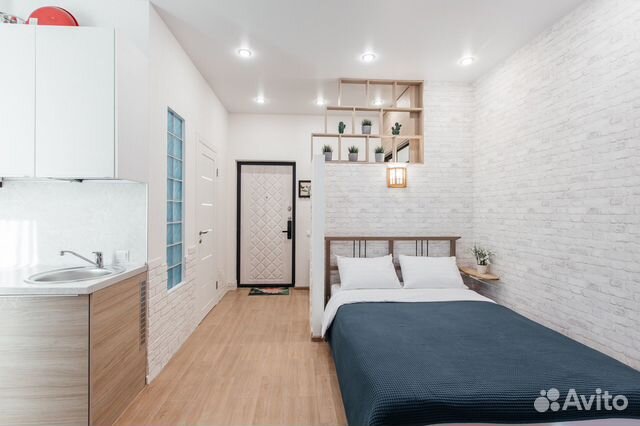 

Квартира-студия, 30 м², 2 кровати
