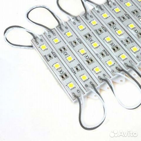 Светодиодный модуль 12 вольт AM5050-3W Светодиодный модуль 12 вольт AM5050-3W