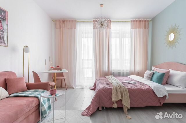 

Квартира-студия, 27 м², 2 кровати