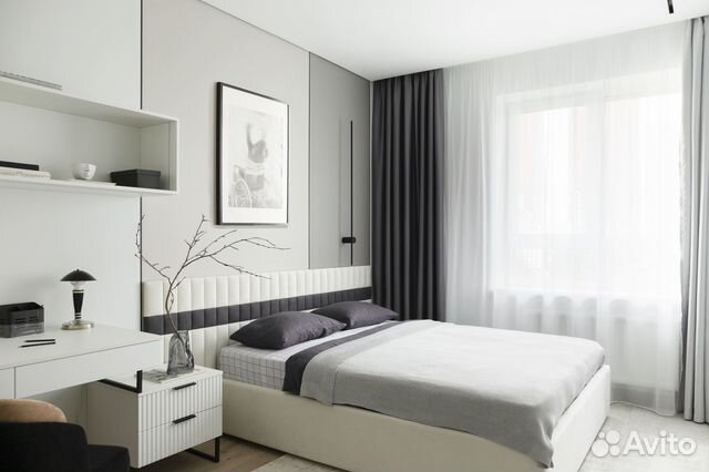 

1-к. квартира, 45 м², 2 кровати