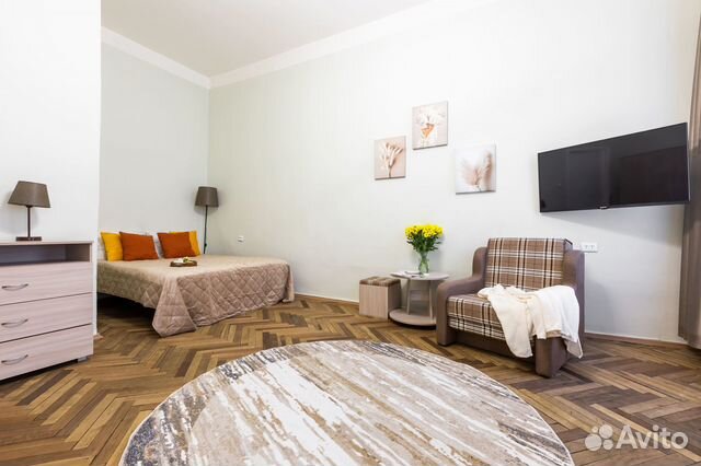 

1-к. квартира, 45 м², 3 кровати