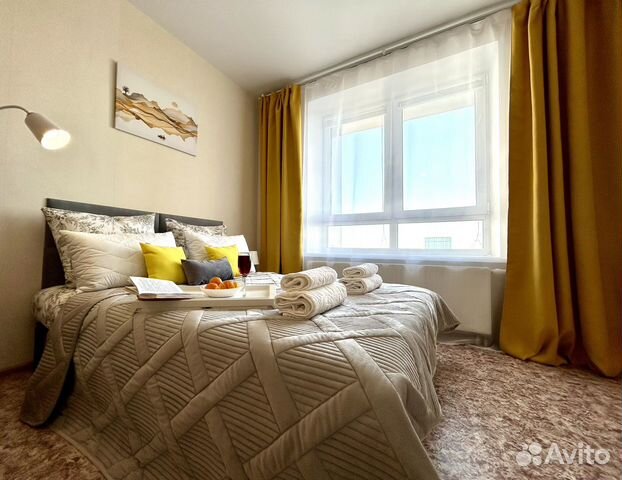 

1-к. квартира, 42 м², 2 кровати