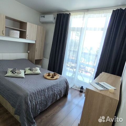 

Квартира-студия, 33 м², 2 кровати