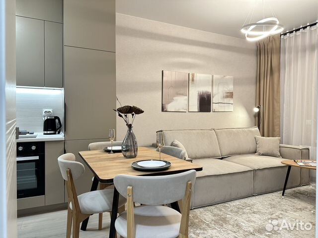 

1-к. квартира, 38 м², 2 кровати