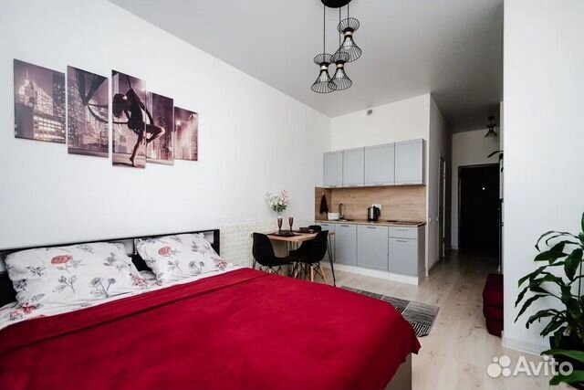 

Квартира-студия, 27 м², 2 кровати